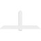 Ekena Millwork Eugene Architectural Grade PVC Gable Bracket, 72"W x 33"H x 2"D x 6"F, 11/12 Pitch GBP072X33X0206EUG00 - alternate 3